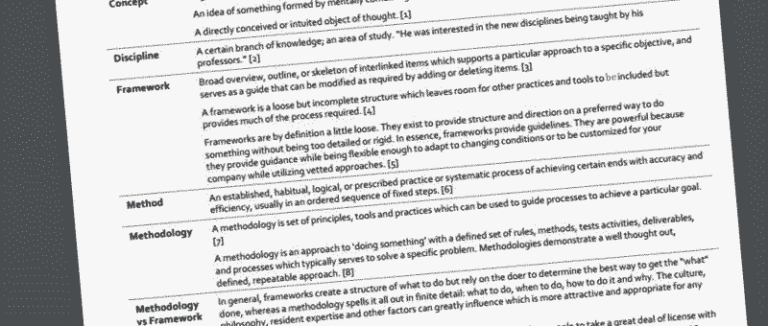 Using a glossary to support conversations