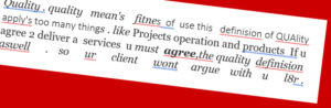 Writing problems in Project Management documents